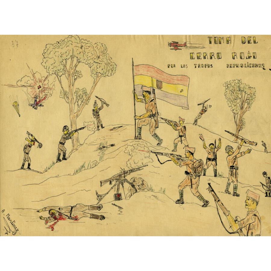 Kindertekening Spaanse burgeroorlog
